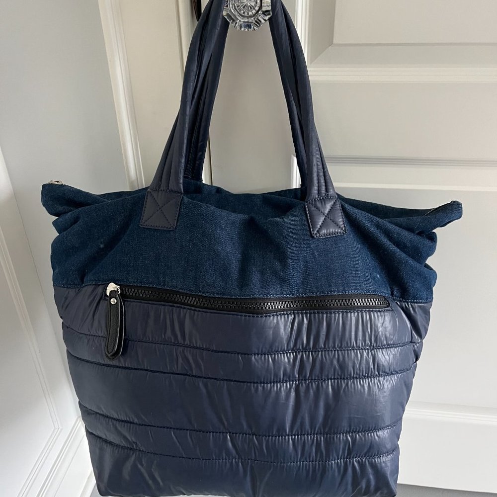 Sondra Roberts Nylon Navy Tote Bag